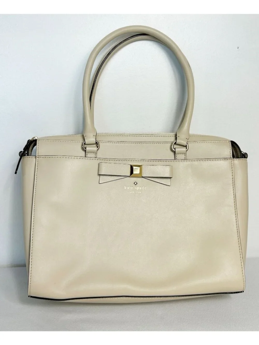 Kate Spade The Holly Street Jeanne Satchel in Ostrich Egg Cream